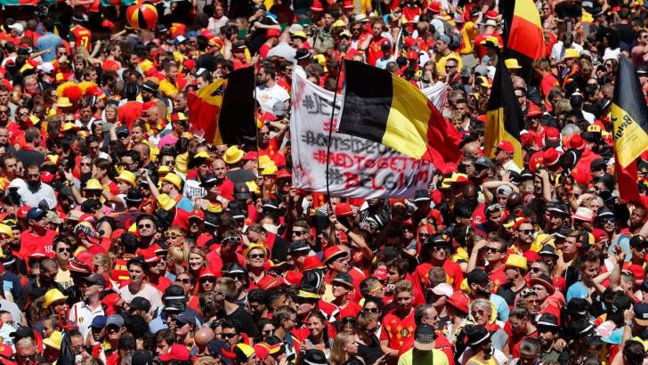 Belgium football fans
